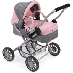 BAYER CHIC 2000 Mini-Kuschelwagen SMARTY Melange Grau-rosa