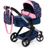 Bayer Design Kombi-Puppenwagen Xeo Blau/Rosa -Kinderwagen Shop bayer design kombi puppenwagen xeo blau rosa a372063