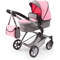 Bayer Design Puppenwagen City Neo Grau/rosa