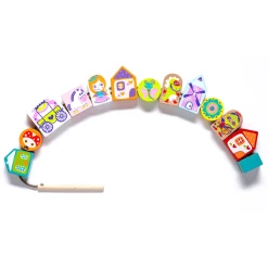 CUBIKA TOYS Cubika Schnurrspielzeug Aus Holz "Märchen"