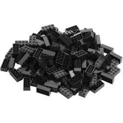 Katara Bausteine - 120 Stück 4x2 Schwarz