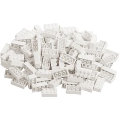 Katara Bausteine - 120 Stück 4x2 Weiß