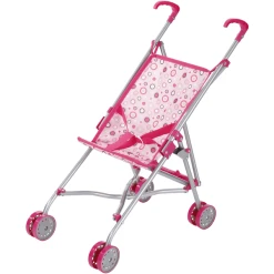 Knorr Toys® Puppenbuggy Sim - Colorful Rings Rosa