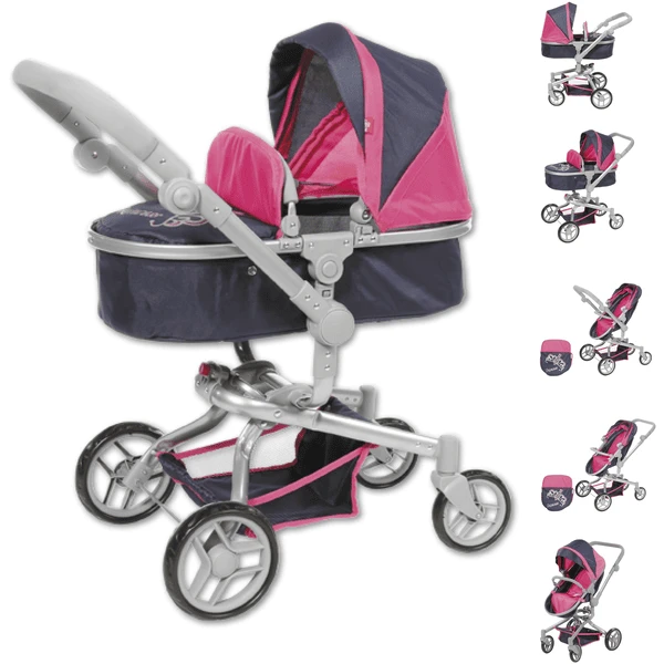 Knorr Toys® Puppenwagen Boonk - "diadem" Blau 3 Knorr Toys® Puppenwagen Boonk - "diadem" Blau