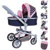 Knorr Toys® Puppenwagen Boonk - "Pink Hearts" Blau -Kinderwagen Shop knorr toys puppenwagen boonk pink hearts blau a384930