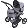 Knorr Toys® Puppenwagen First - "stone Black" Grau