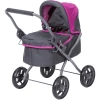 Knorr Toys® Puppenwagen Mini Lili - "tec Purple" Grau