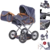 Knorr Toys® Puppenwagen Ruby - "dark Blue" Blau -Kinderwagen Shop knorr toys puppenwagen ruby dark blue blau a384970