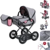 Knorr Toys® Puppenwagen Ruby - "jeans Grey" Grau