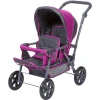 Knorr Toys® Zwillingspuppenwagen BigTwin - "tec Purple" Grau -Kinderwagen Shop knorr toys zwillingspuppenwagen bigtwin tec purple grau a385029