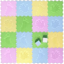 Montessori® Spielmatten Für Kinder, Massage Sensory Puzzle Matten Mehrfarbig