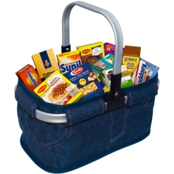 Tanner - Der Kleine Kaufmann - Einkaufskorb Jeans, Gefüllt