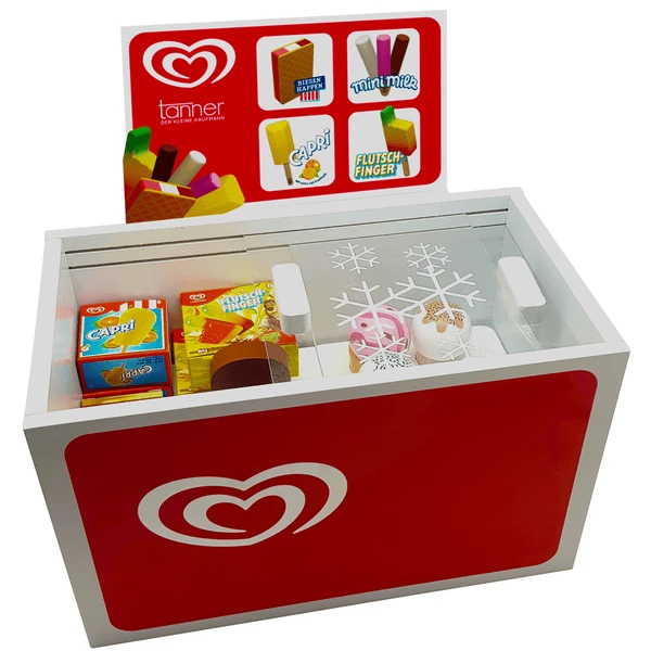 Tanner - Der Kleine Kaufmann - Langnese Eistruhe Aus Holz 3 Tanner - Der Kleine Kaufmann - Langnese Eistruhe Aus Holz